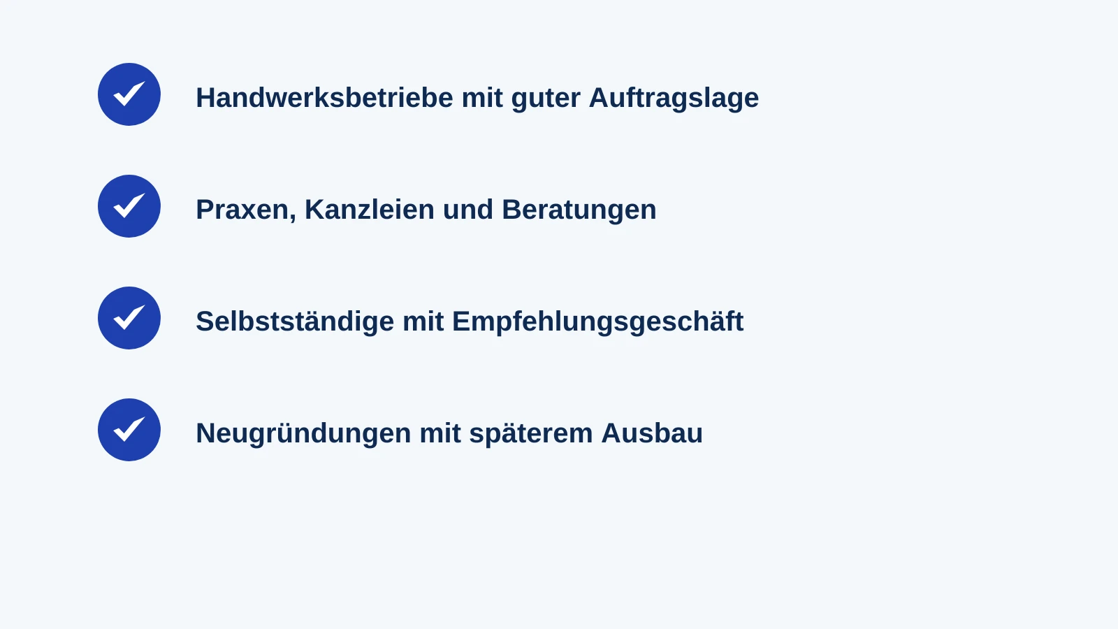 Vier Zielgruppen, für die sich eine einfache Webvisitenkarte besonders eignet